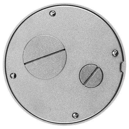 Hubbell Wiring Device-Kellems Box Cover, Floor Box Type, Aluminum, Furniture Feed Cover Type S1SPFFTAL